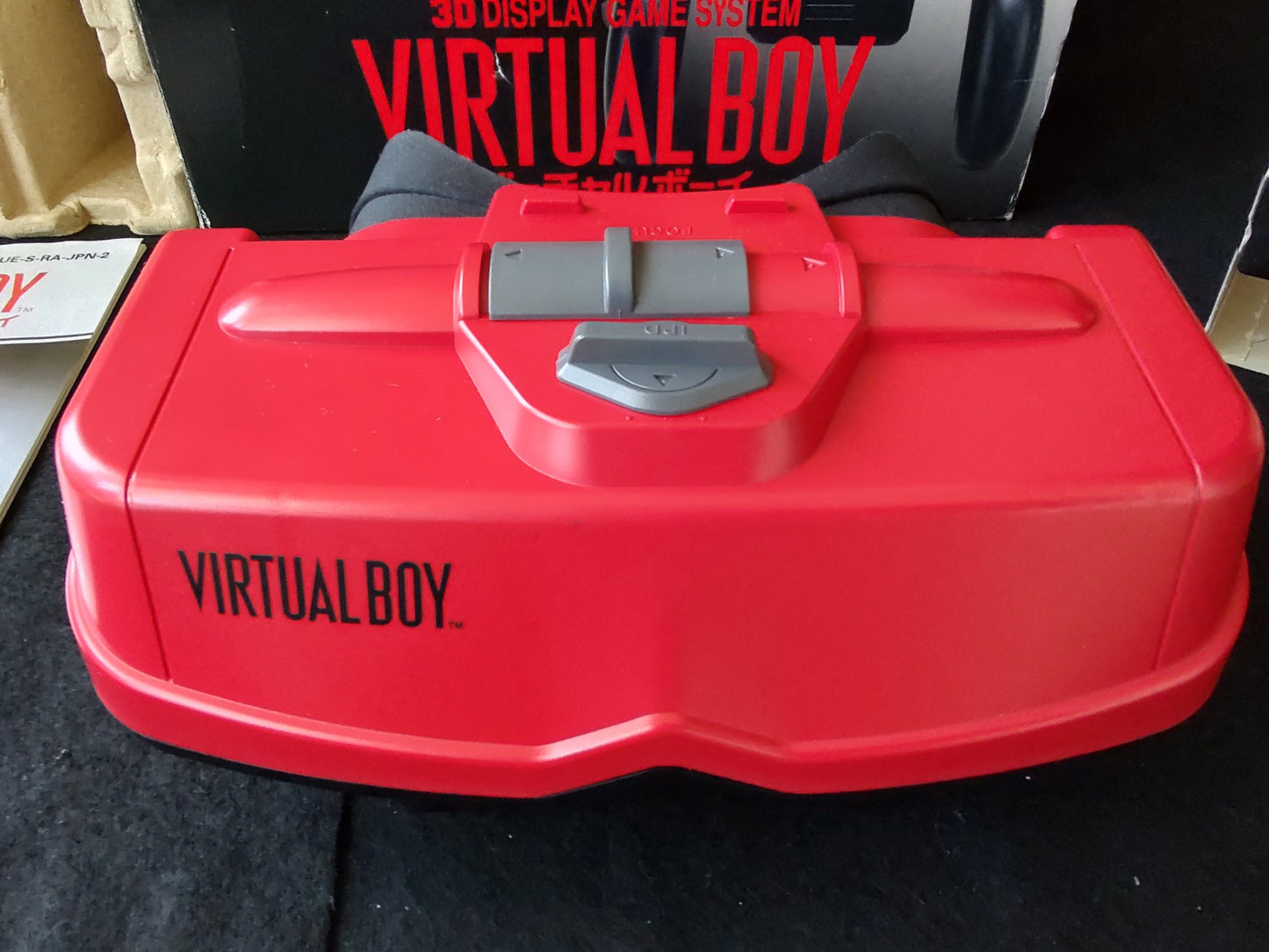Nintendo Virtual Boy Console, Pad, Manual, Game w/Accessories, Box set-f0603-