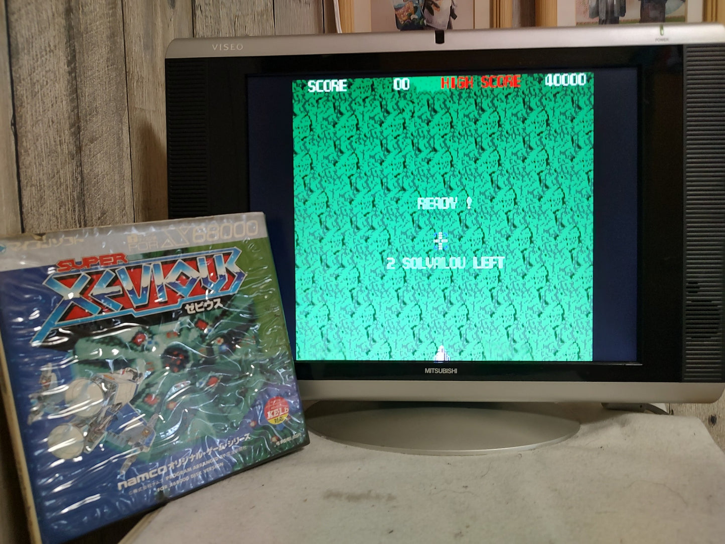 XEVIOUS SHARP X68000 Arcade Game w/Manual, and Box set, Working-f0612-