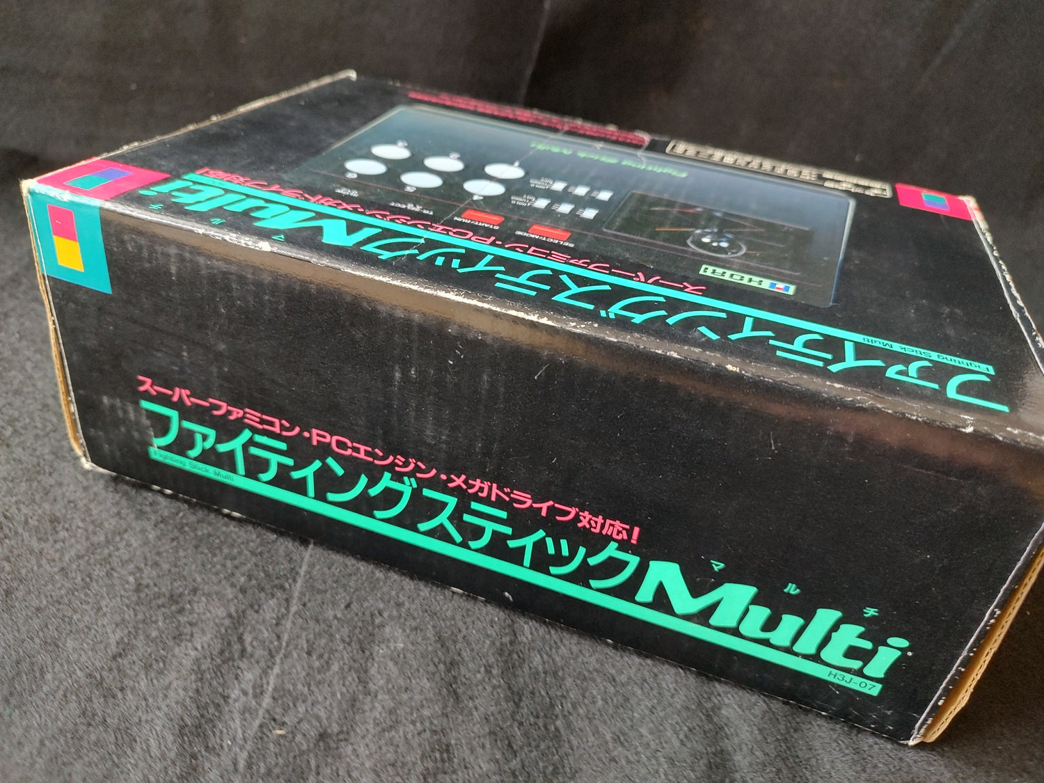 Hori Fighting Stick Multi H3J-07 Super Famicom PC Engine Megadrive Boxed  Tested