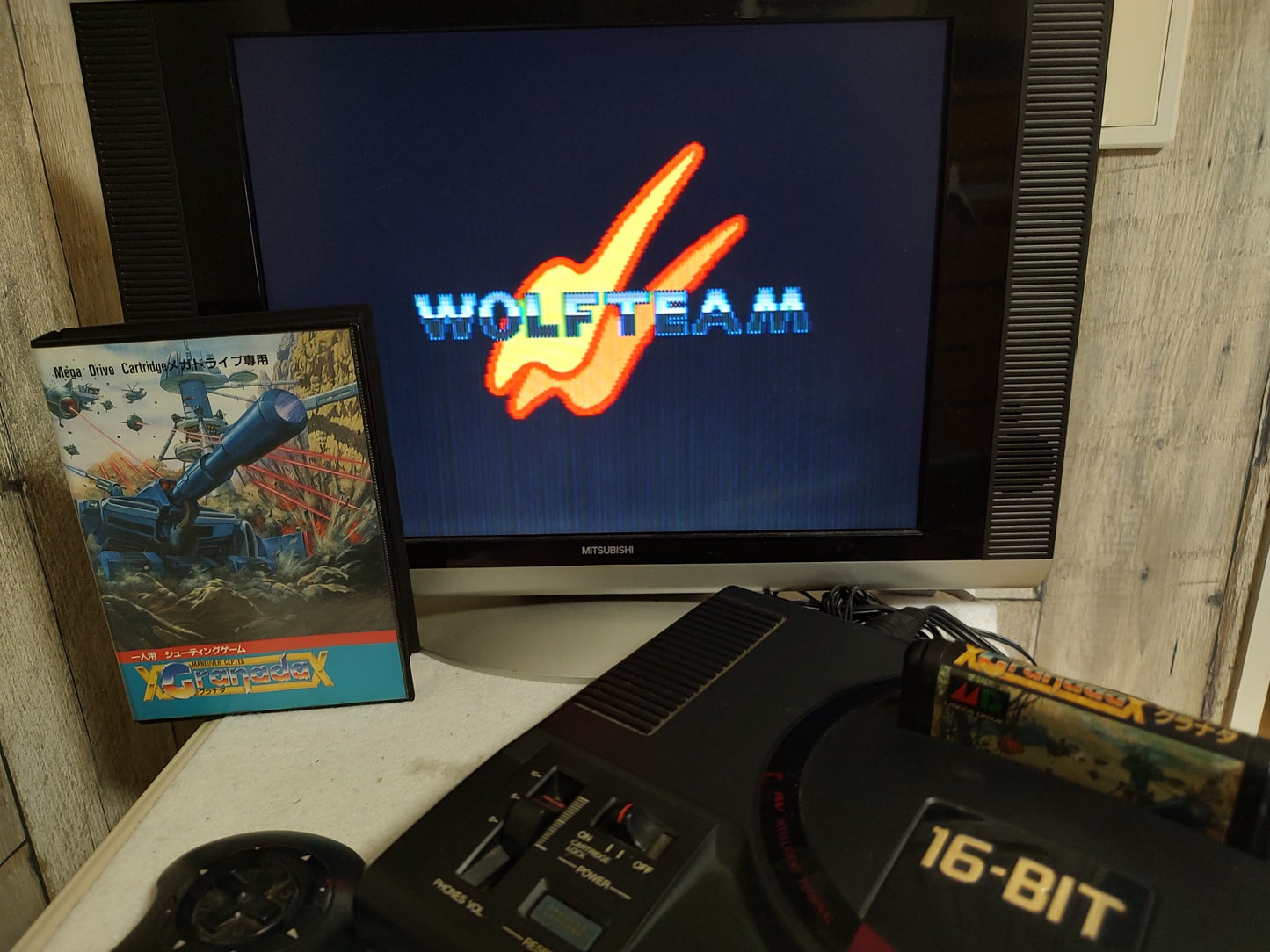 GRANADA SEGA MEGA DRIVE Genesis W/Manual, Box, working-f0616-
