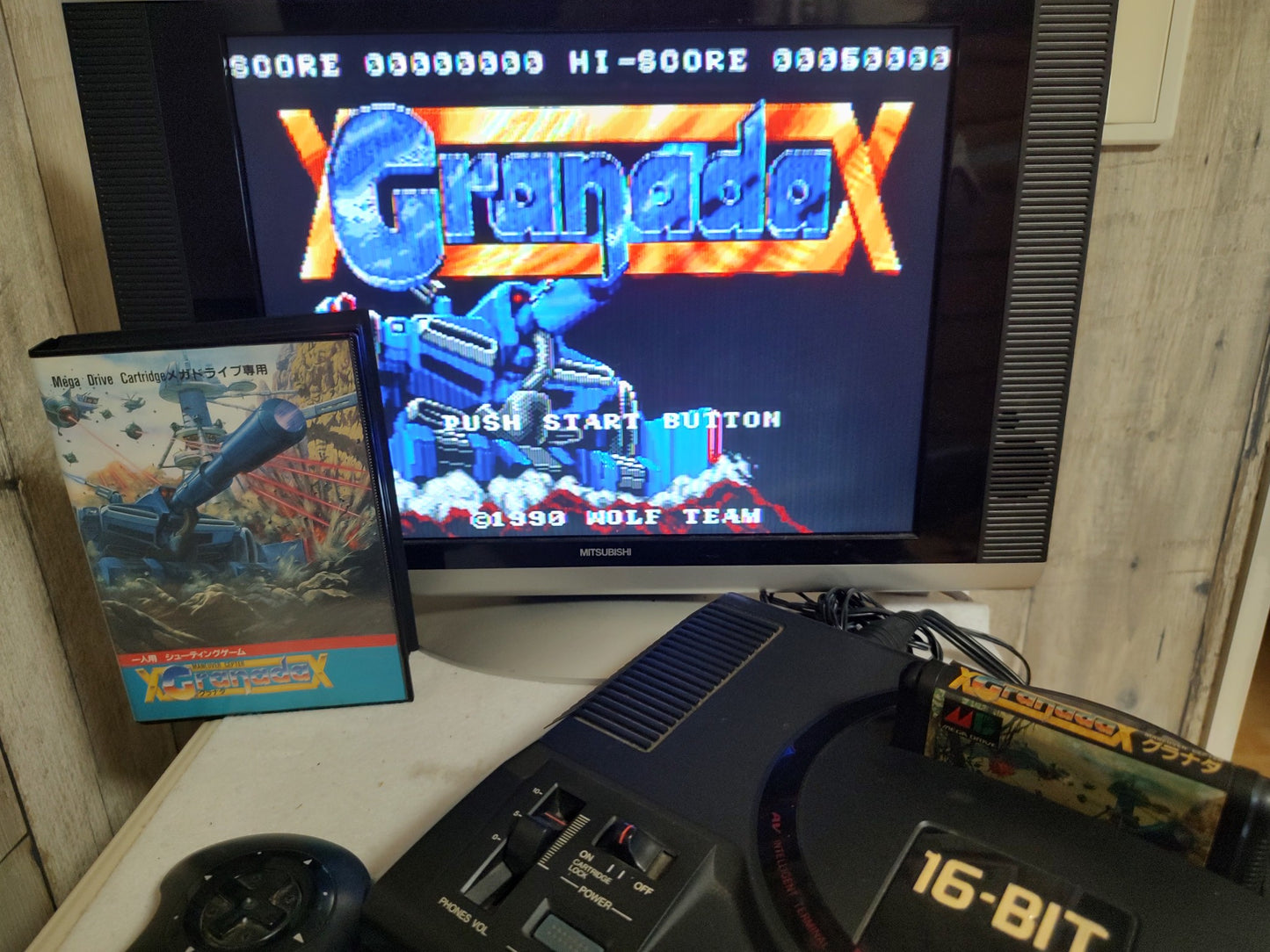 GRANADA SEGA MEGA DRIVE Genesis W/Manual, Box, working-f0616-