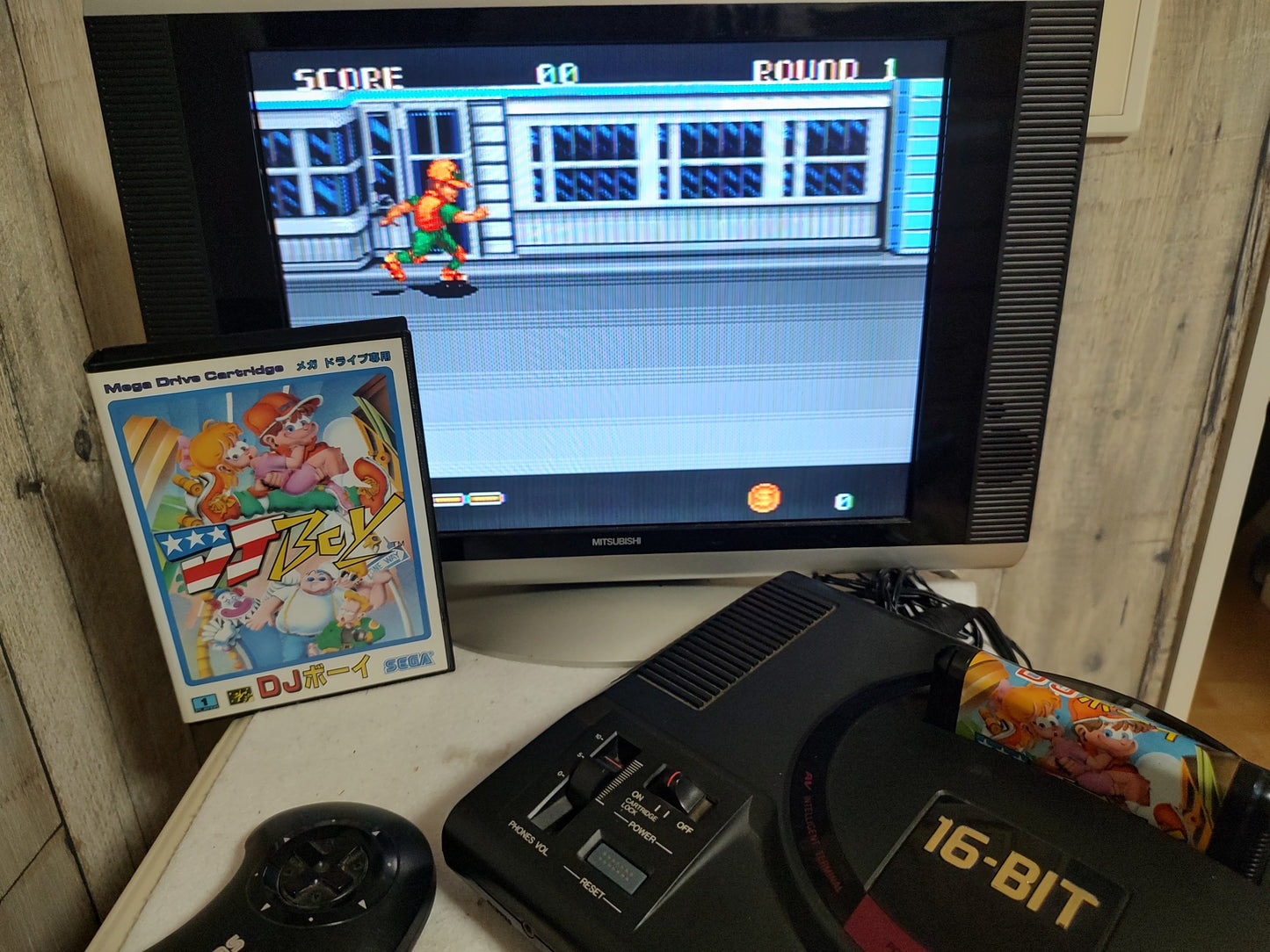 DJ Boy/ DJ Kids SEGA MEGA DRIVE Genesis W/Manual, Box, working-f0616-
