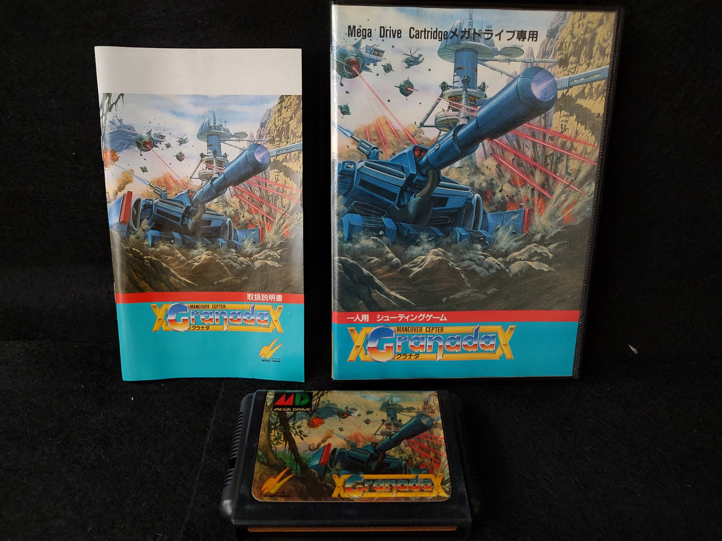 GRANADA SEGA MEGA DRIVE Genesis W/Manual, Box, working-f0616-