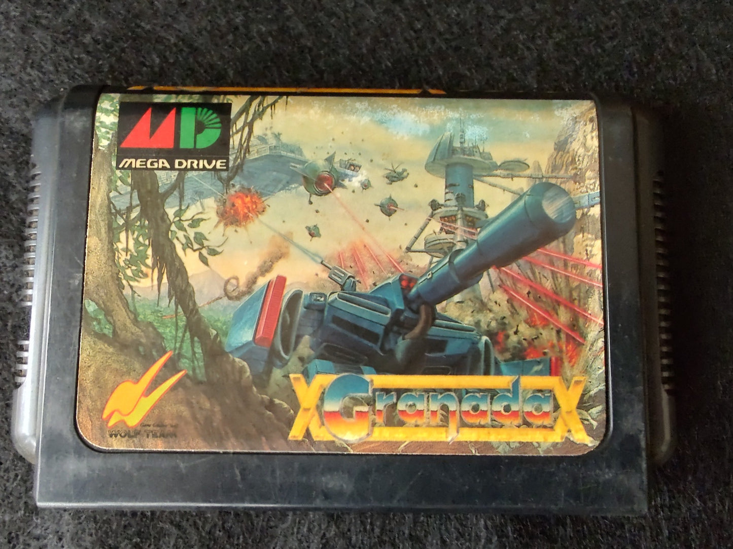 GRANADA SEGA MEGA DRIVE Genesis W/Manual, Box, working-f0616-