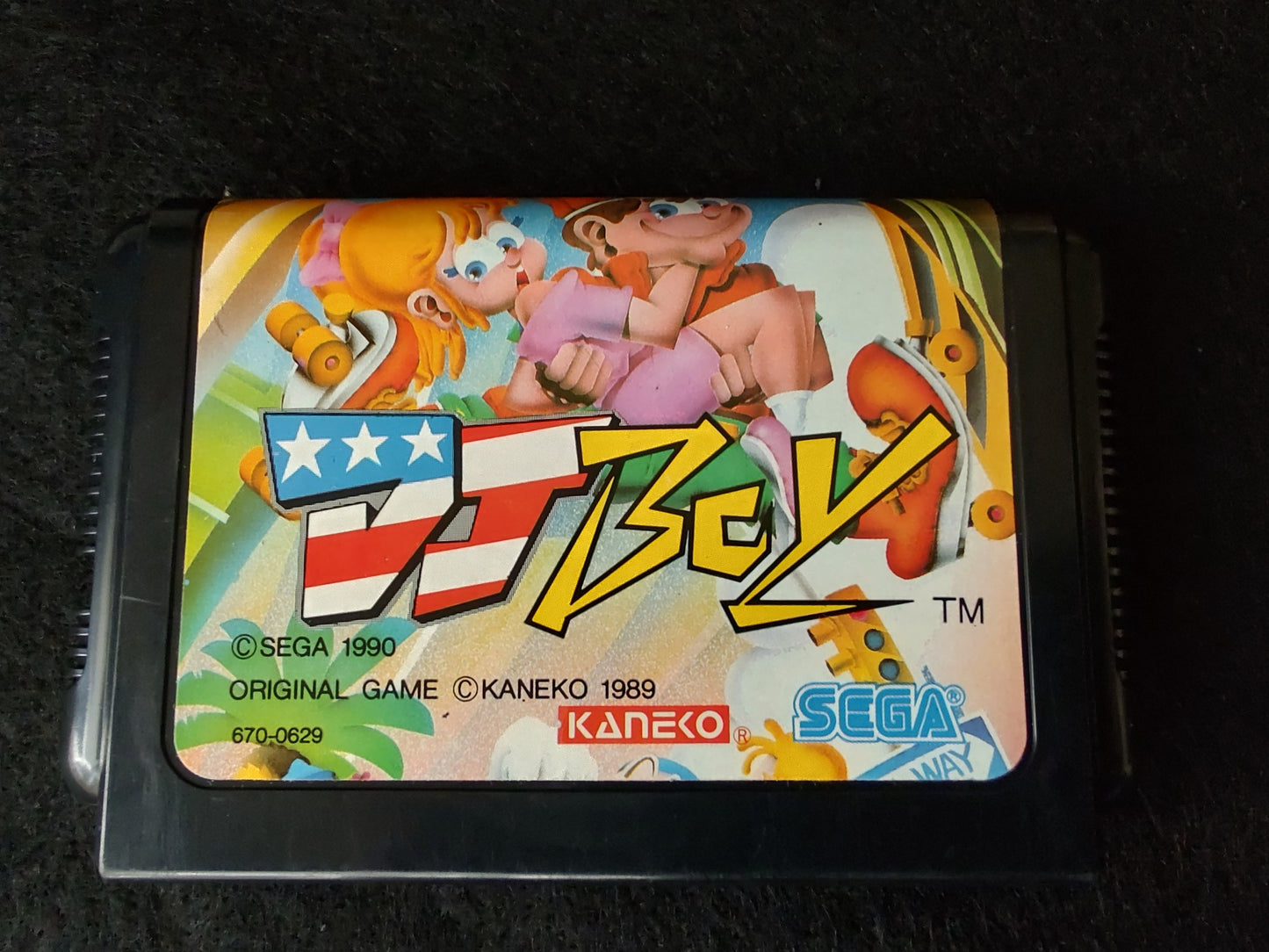 DJ Boy/ DJ Kids SEGA MEGA DRIVE Genesis W/Manual, Box, working-f0616-