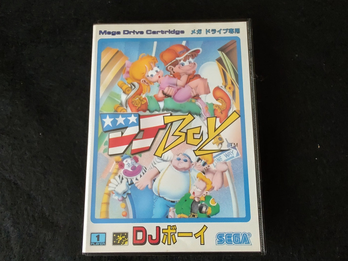 DJ Boy/ DJ Kids SEGA MEGA DRIVE Genesis W/Manual, Box, working-f0616-