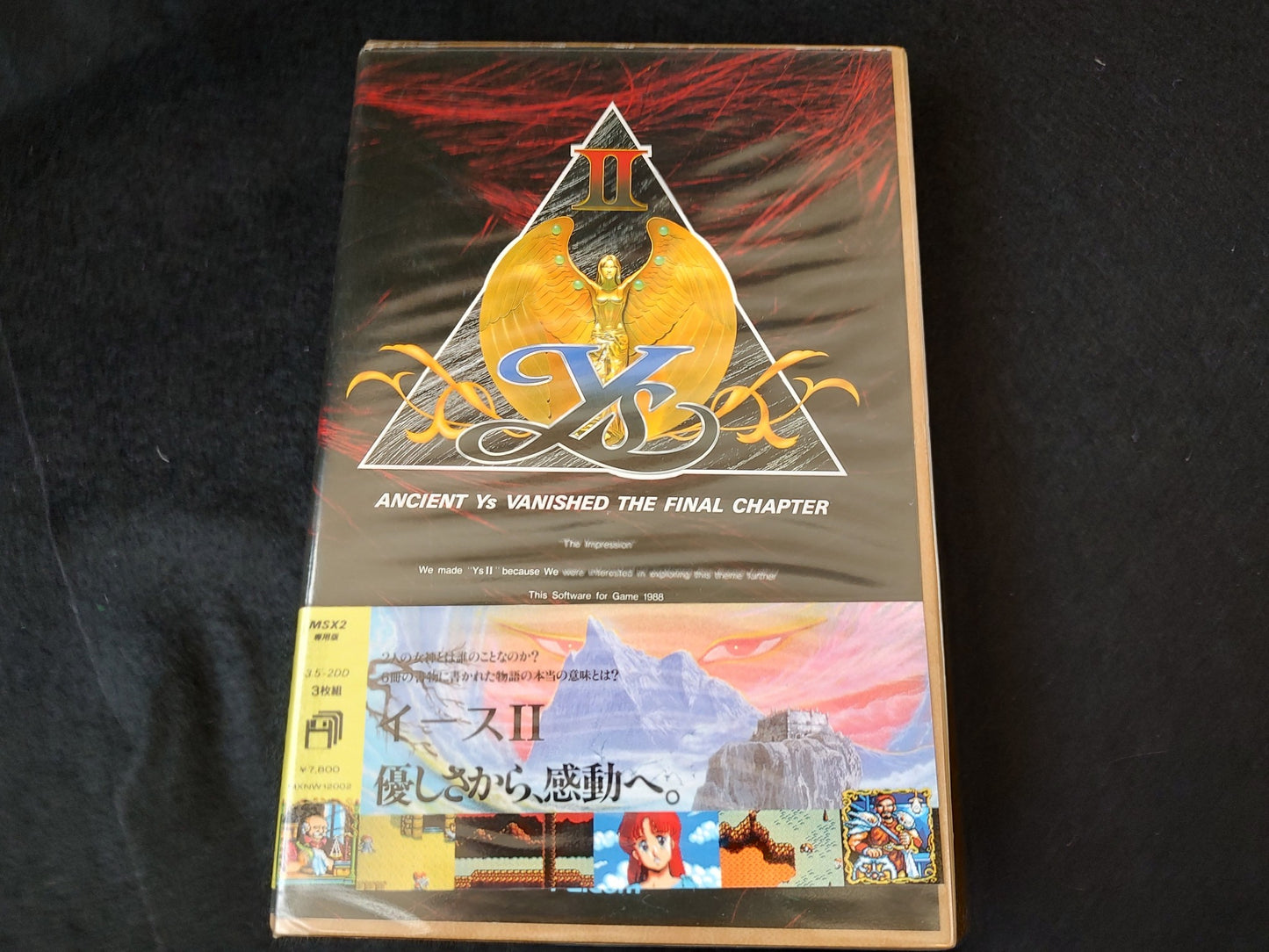 YS II Ys2 Ancient Ys Vanished The Final Chapter MSX2 3.5 2DD boxed/ tested-f0616