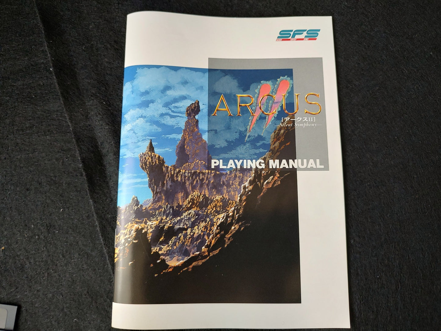 PC-8801 PC88  ARCUS 2 Game Disks, Manual, Box set, Not Working-f0621-