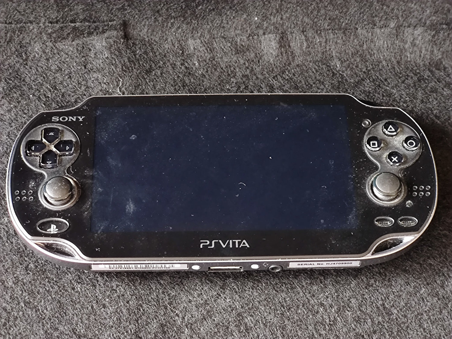 SONY PS Vita PCH-1100 Black Console, w/Manual Box set, Working-f0623-