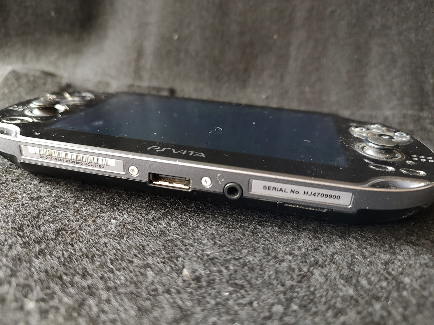 SONY PS Vita PCH-1100 Black Console, w/Manual Box set, Working-f0623-