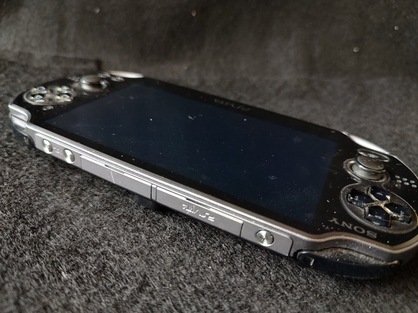 SONY PS Vita PCH-1100 Black Console, w/Manual Box set, Working-f0623-