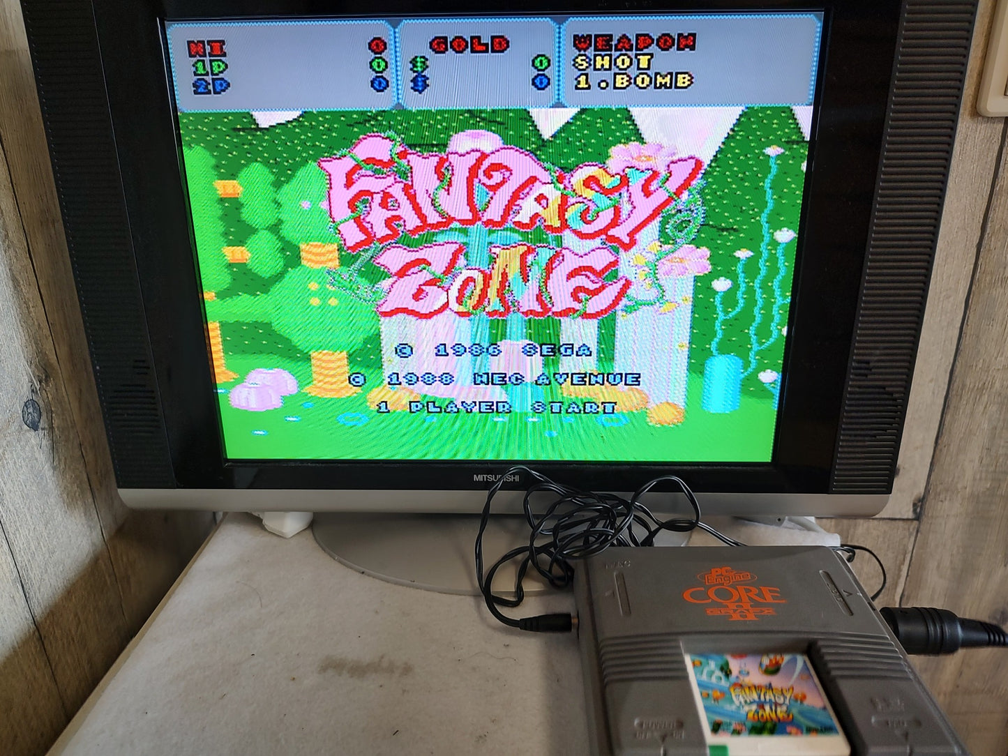 Fantasy Zone NEC PC Engine TurboGrafx-16 PCE game/Hu-Card only tested-f0623-