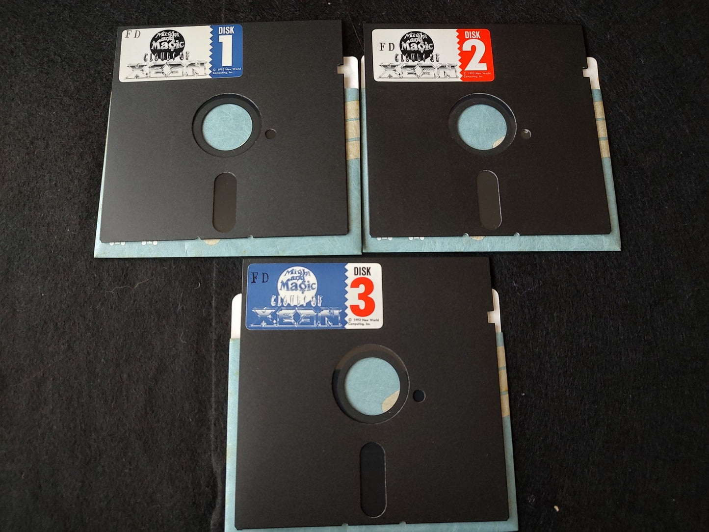 PC-9801 PC98 Might And Magic Clouds of XEEN, w/Manual, Box set,Not tested-f0629-
