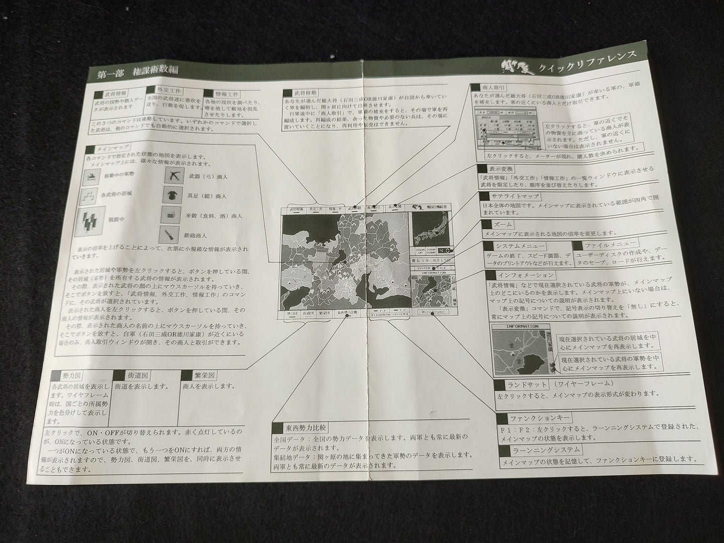 Sekigahara FM TOWNS Marty Game, Disk, w/Manual and Box set, Working-f0629-