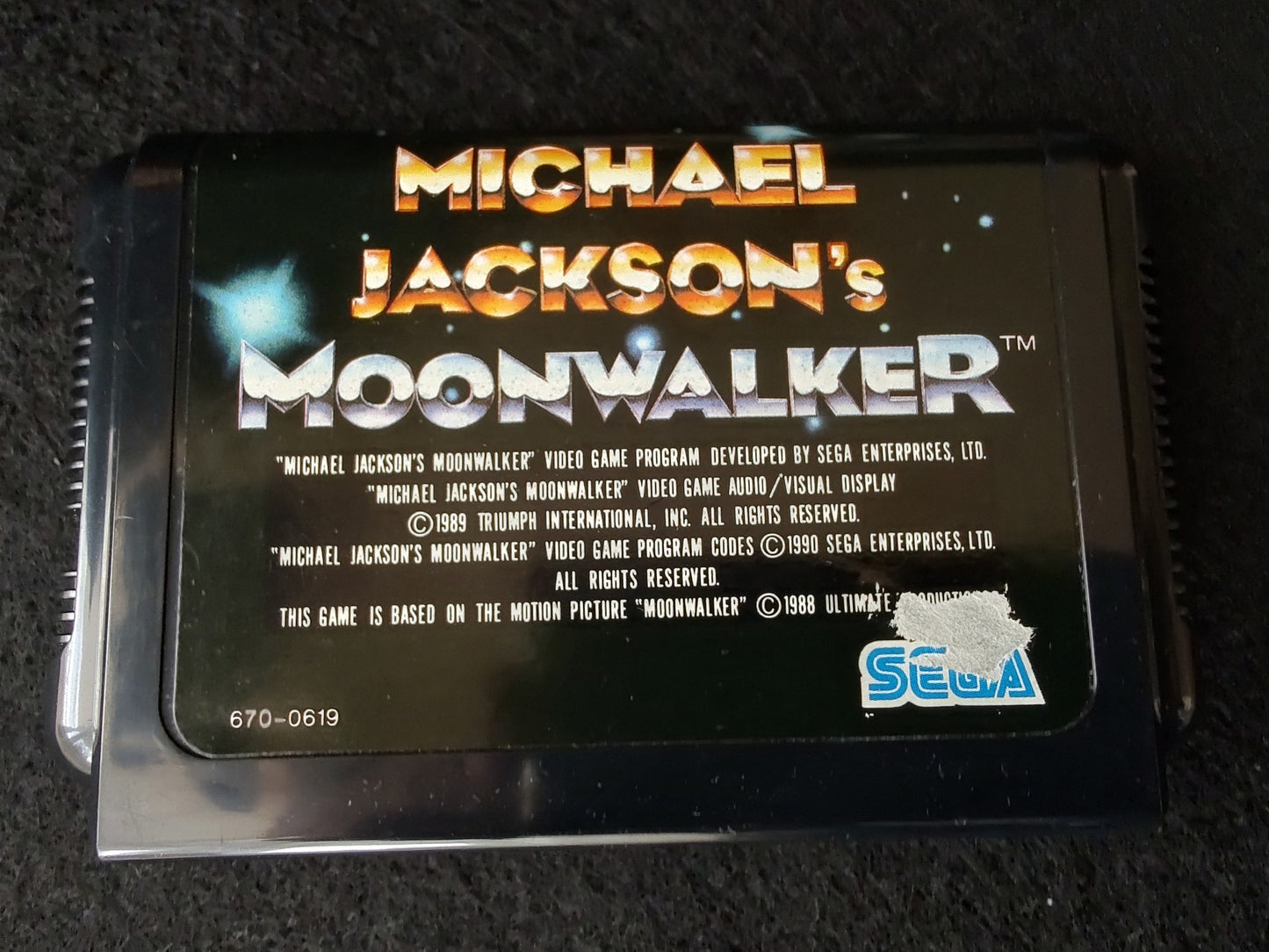 Michael Jackson's Moonwalker SEGA MEGA DRIVE Genesis Cart, Manual, Box-f0629-