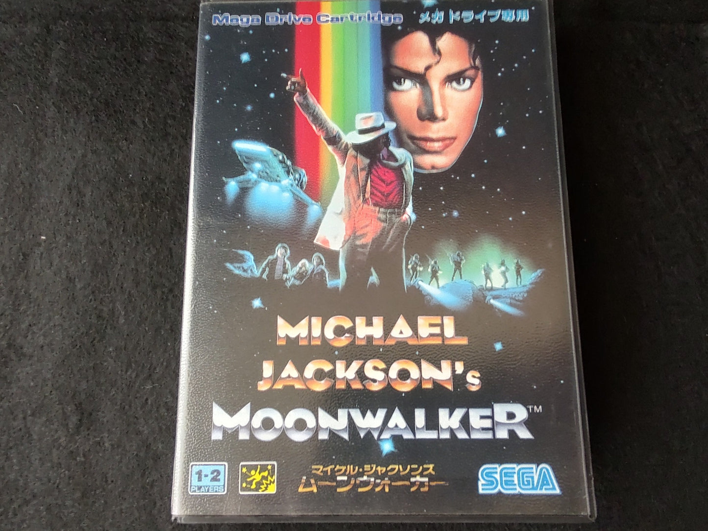 Michael Jackson's Moonwalker SEGA MEGA DRIVE Genesis Cart, Manual, Box-f0629-