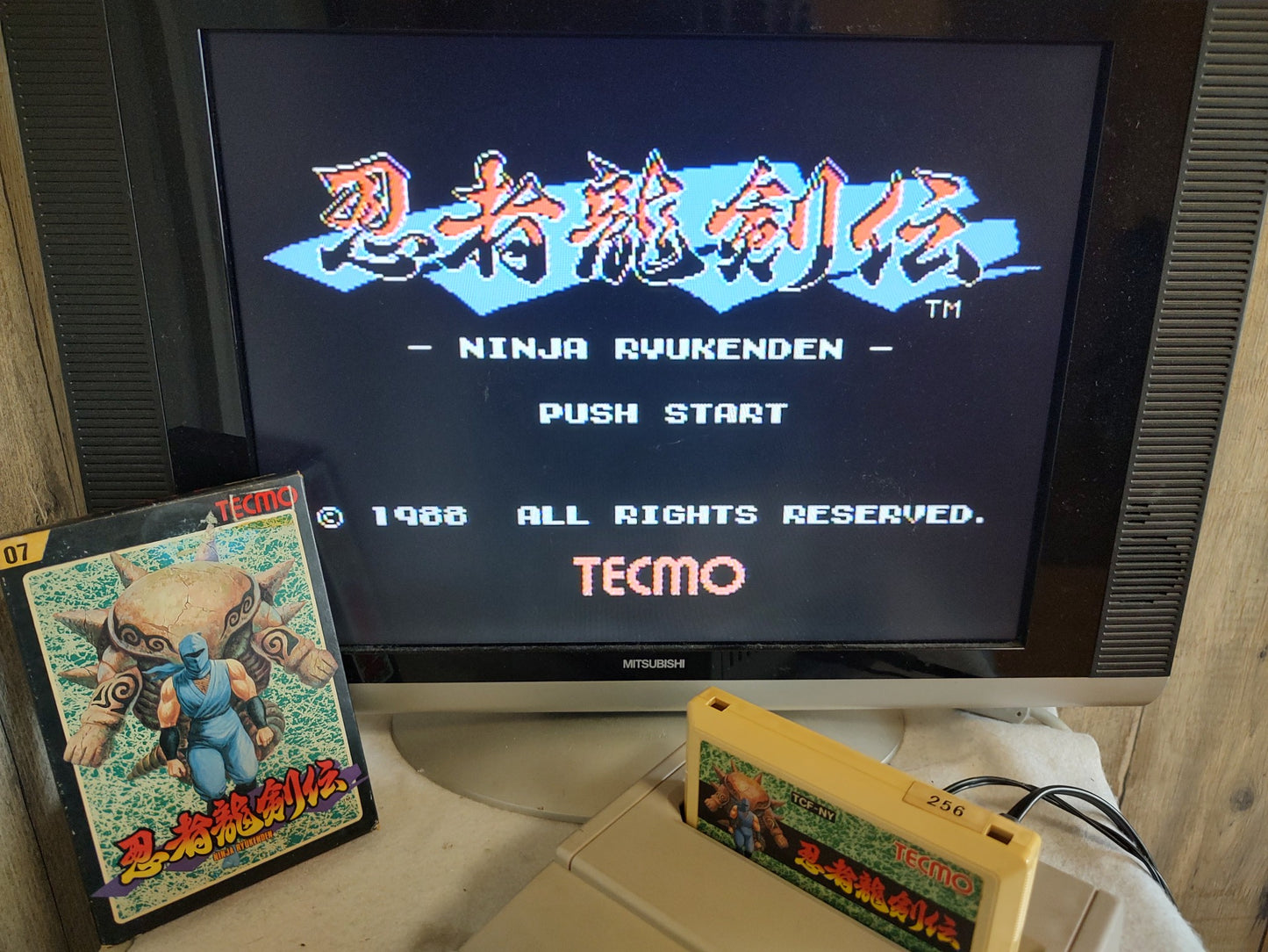 Ninja Ryukenden Ninja Gaiden Famicom FC Cartridge,w/Manual,Box, Working-f0715-