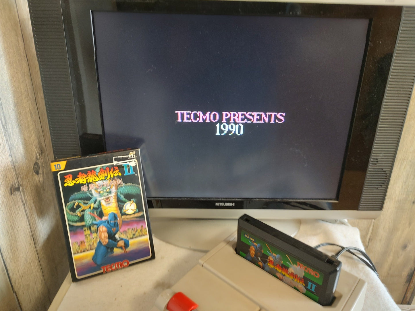 Ninja Ryukenden 2 Ninja Gaiden Famicom FC Cartridge,w/Manual,Box, Working-f0716-