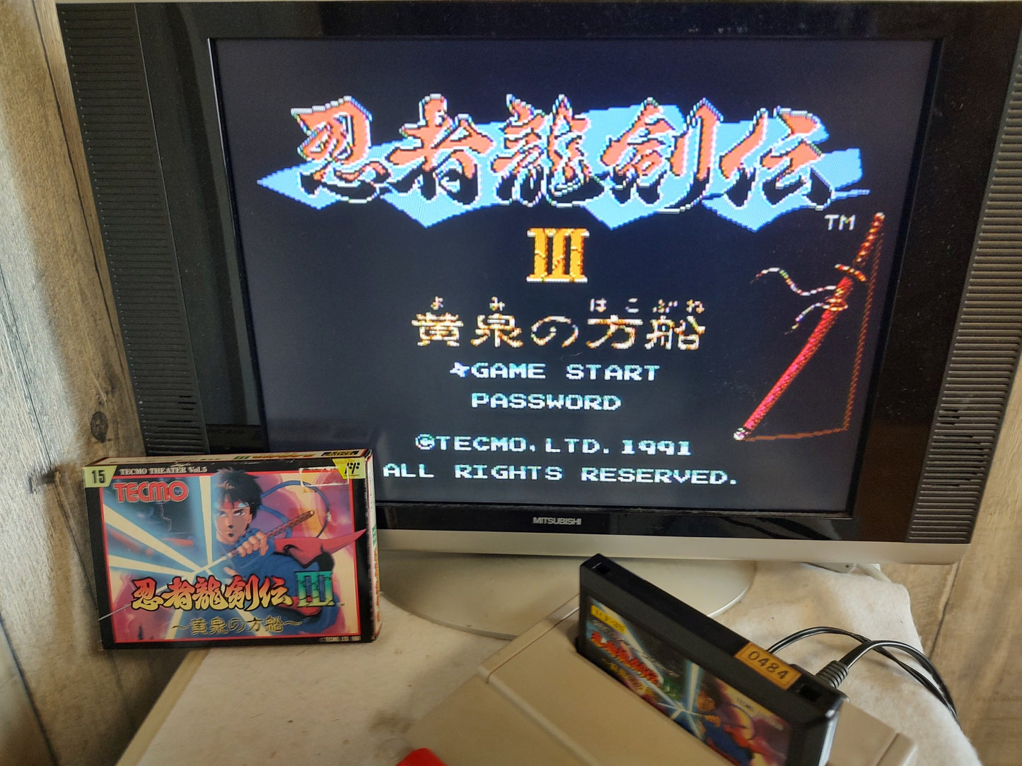 Ninja Ryukenden 3 Ninja Gaiden Famicom FC Cartridge,w/Manual,Box, Working-f0717-