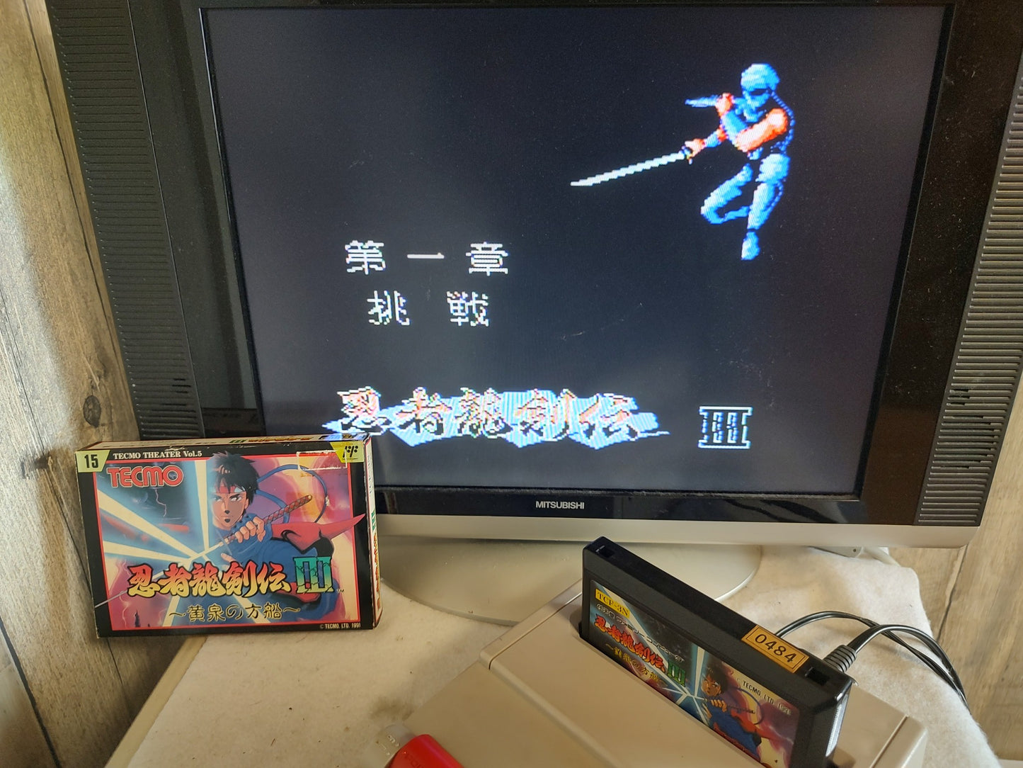 Ninja Ryukenden 3 Ninja Gaiden Famicom FC Cartridge,w/Manual,Box, Working-f0717-