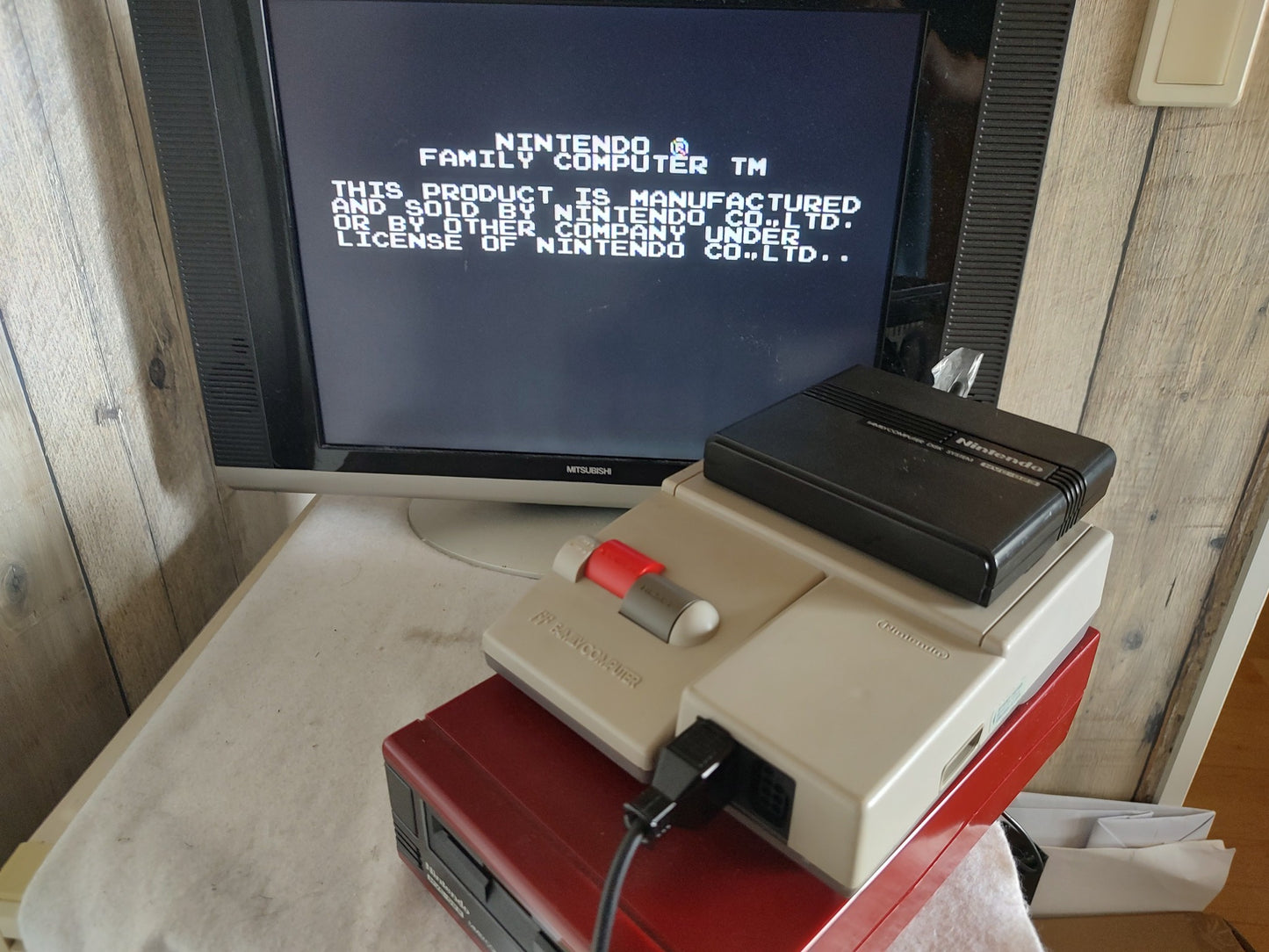 DOREMIKKO KONAMI Game disk with Keyboard in box set Famicom Disk System-f0715-