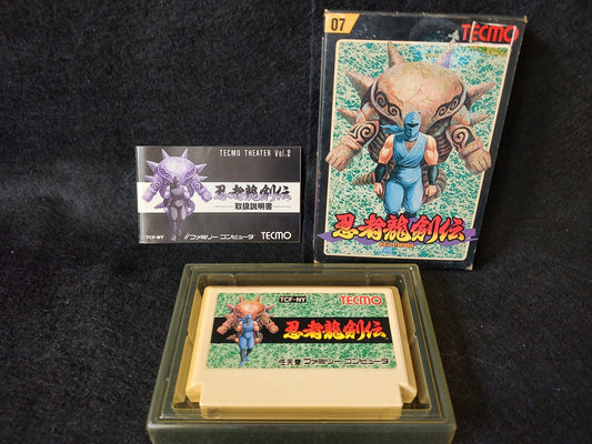 Ninja Ryukenden Ninja Gaiden Famicom FC Cartridge,w/Manual,Box, Working-f0715-