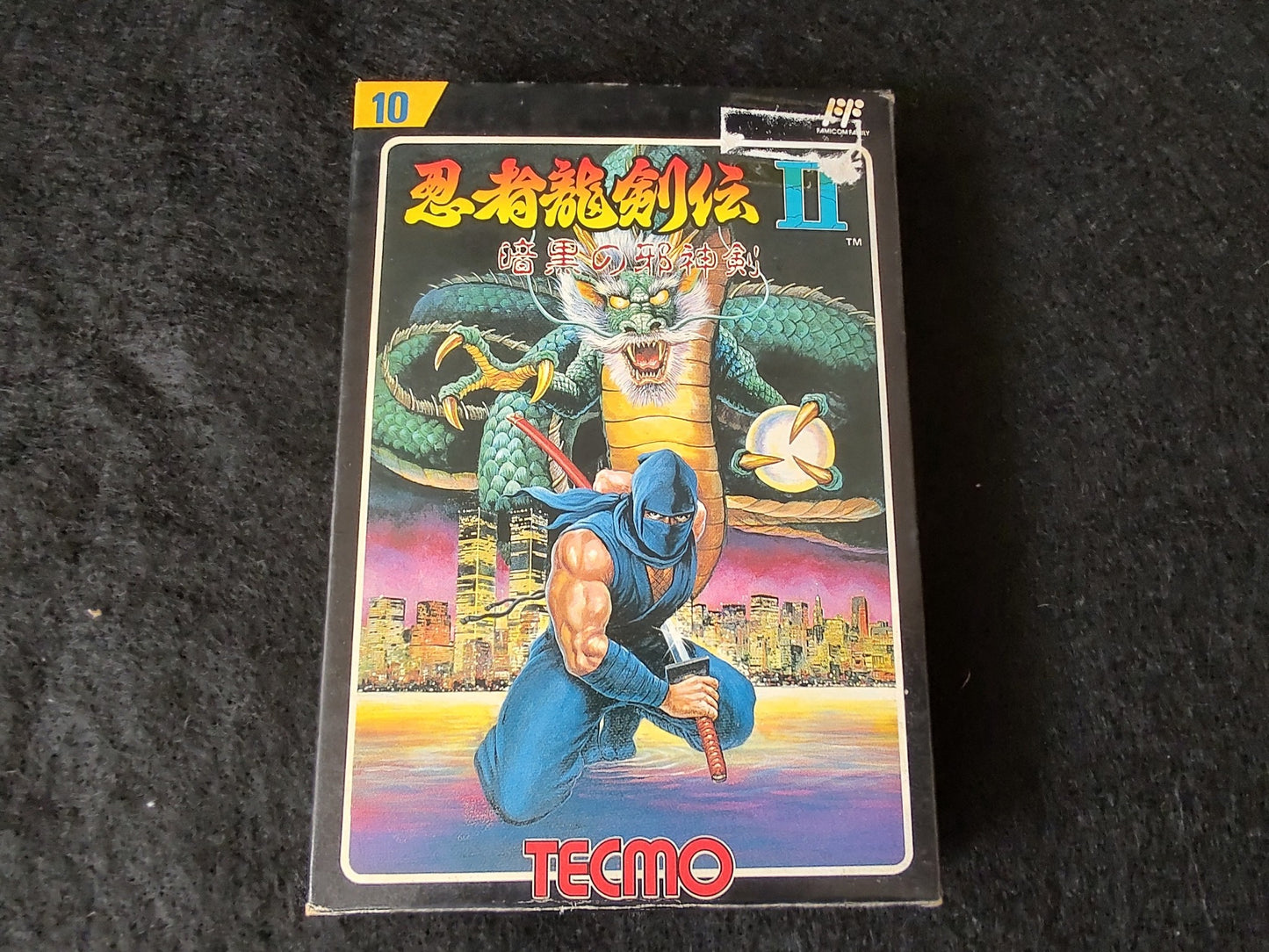 Ninja Ryukenden 2 Ninja Gaiden Famicom FC Cartridge,w/Manual,Box, Working-f0716-