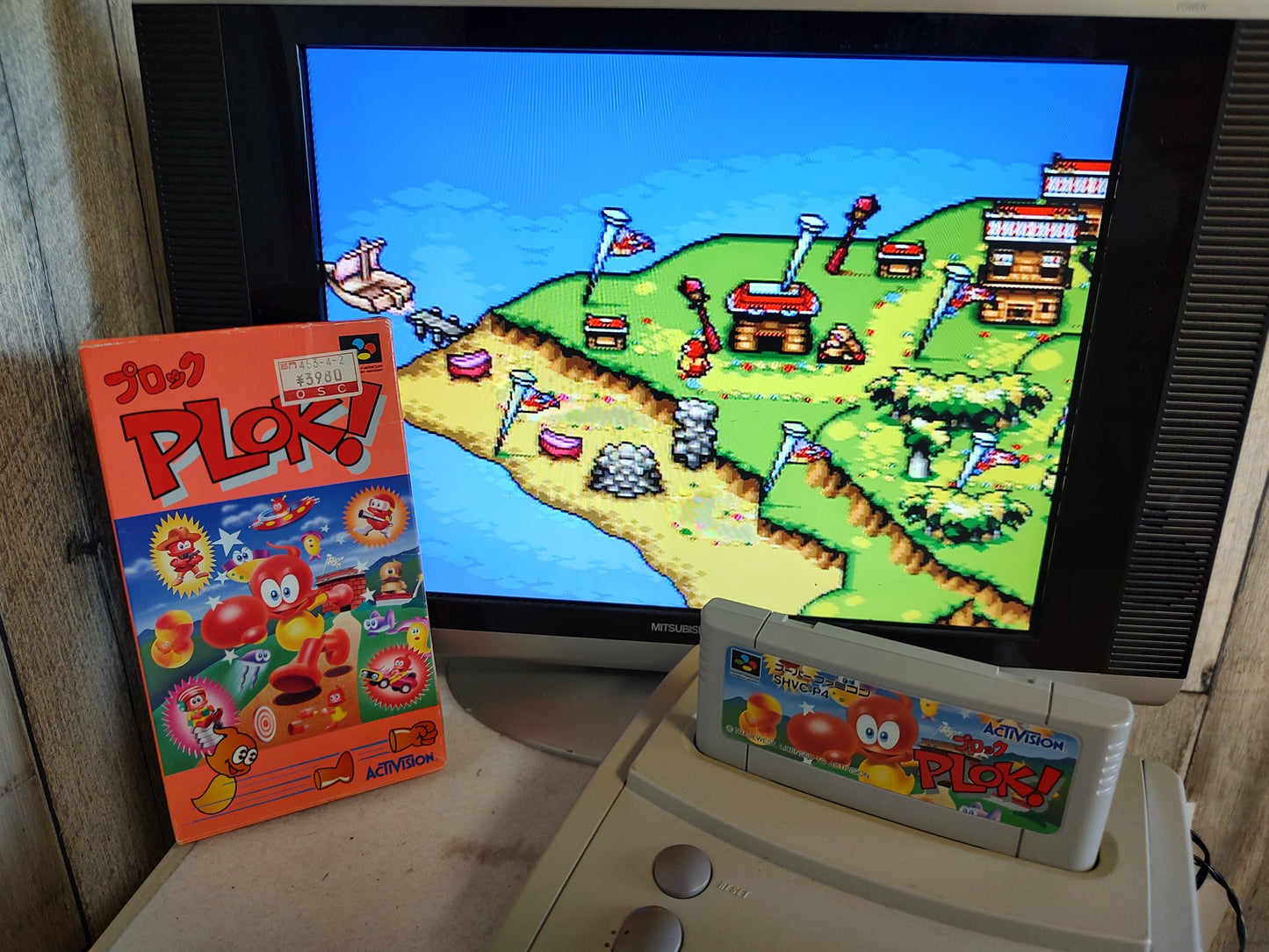 PLOK SFC Super Famicom Game SFC SNES Cartridge w/,Manual, Box,Working-f0720-