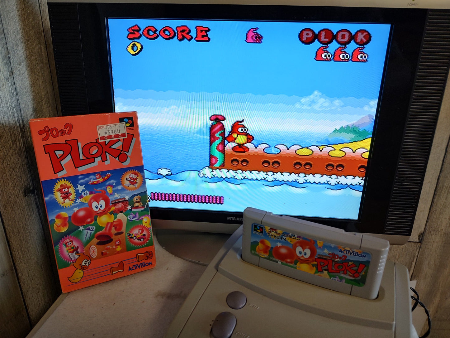 PLOK SFC Super Famicom Game SFC SNES Cartridge w/,Manual, Box,Working-f0720-