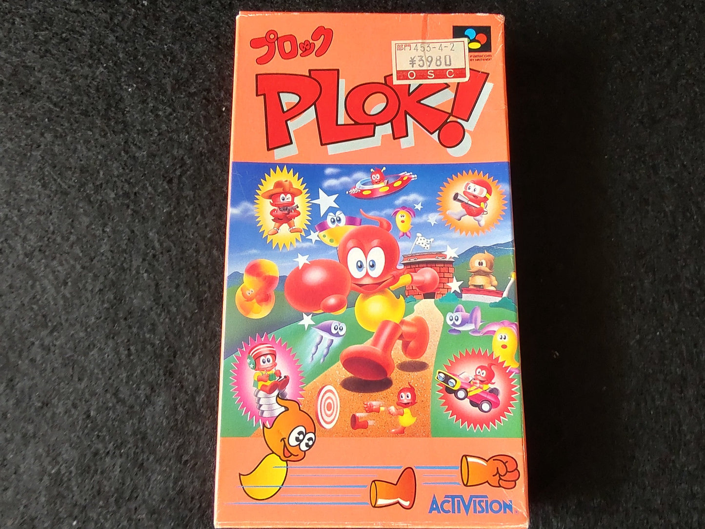 PLOK SFC Super Famicom Game SFC SNES Cartridge w/,Manual, Box,Working-f0720-