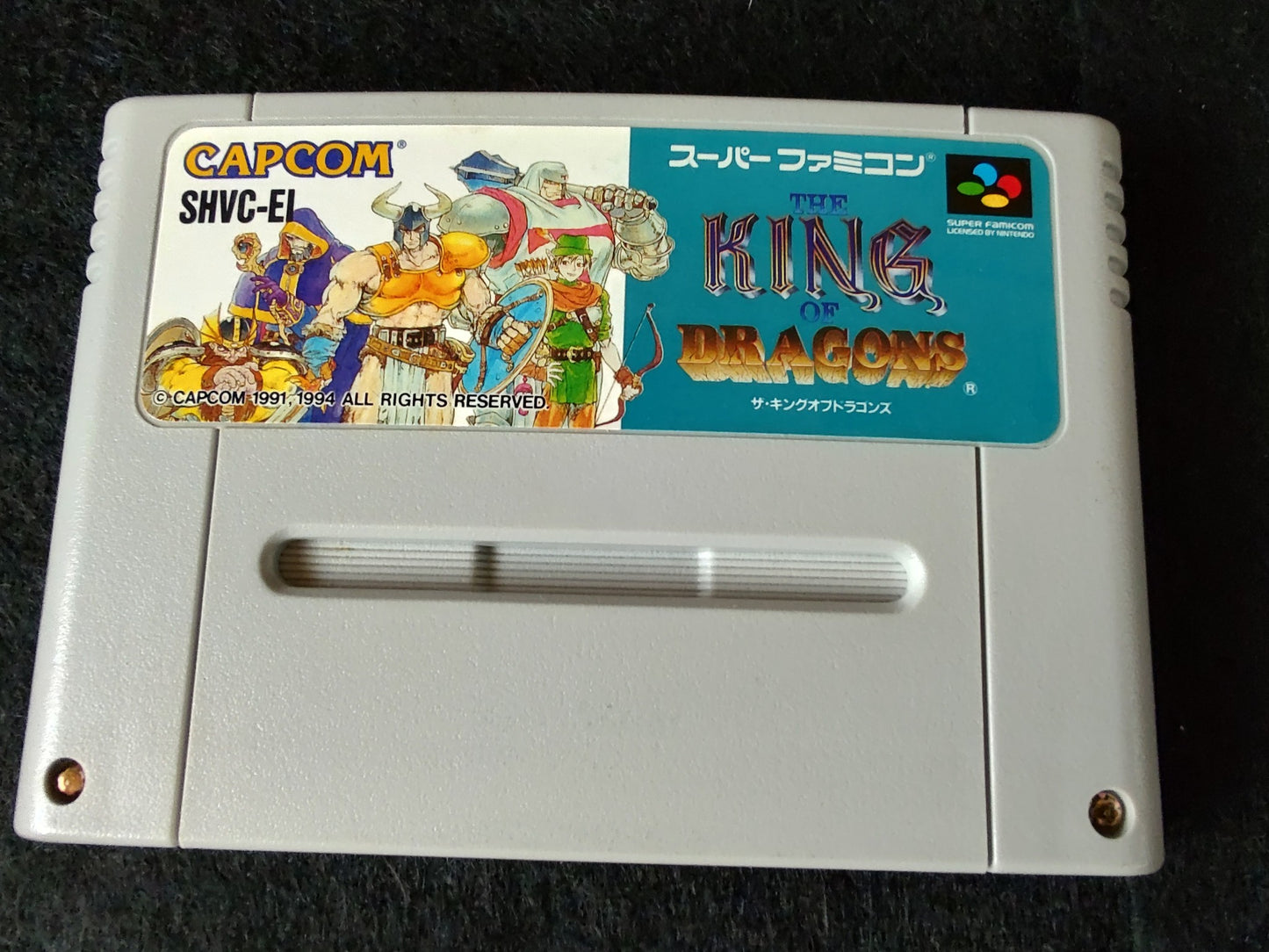 King of Dragons Super Famicom Game SFC Cartridge w/,Manual, Box,Working-f0725-