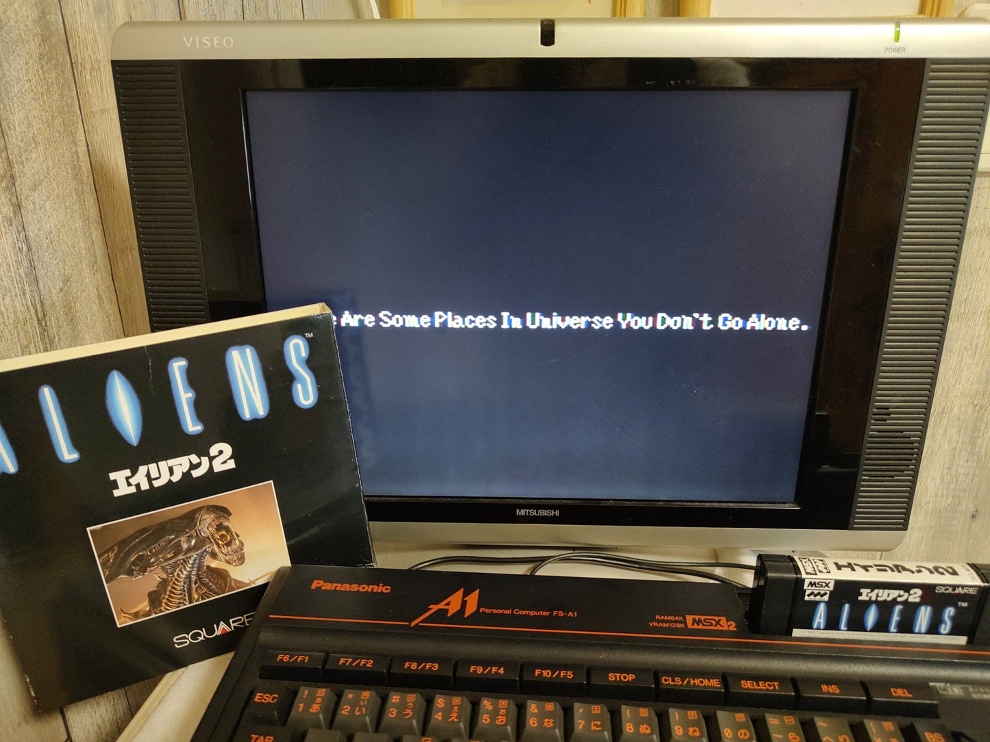 ALIENS 2 MSX/MSX2 Game Cartridge, w/Manual, Box set Working-f0803-