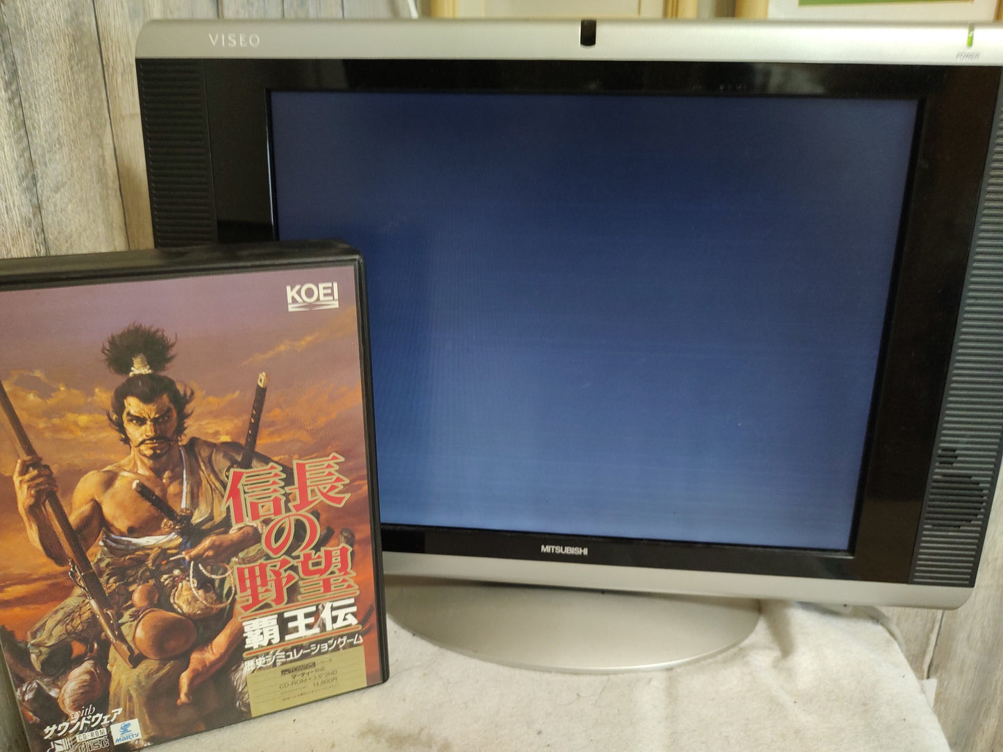 Nobunaga's Ambition NOBUNAGA NO YABO Haoh Den FM TOWNS Marty, Working -f0803-