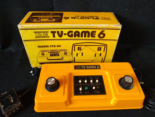 Nintendo TV GAME 6 (CTG-6V) Console,RF switch and Box set, working-f0804-