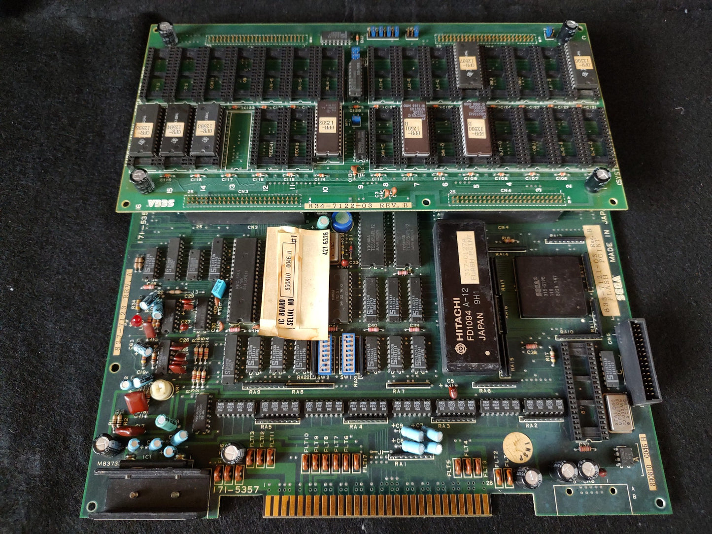 FLASH POINT SEGA System 16/24 Arcade PCB System JAMMA Board, Working-f0803-