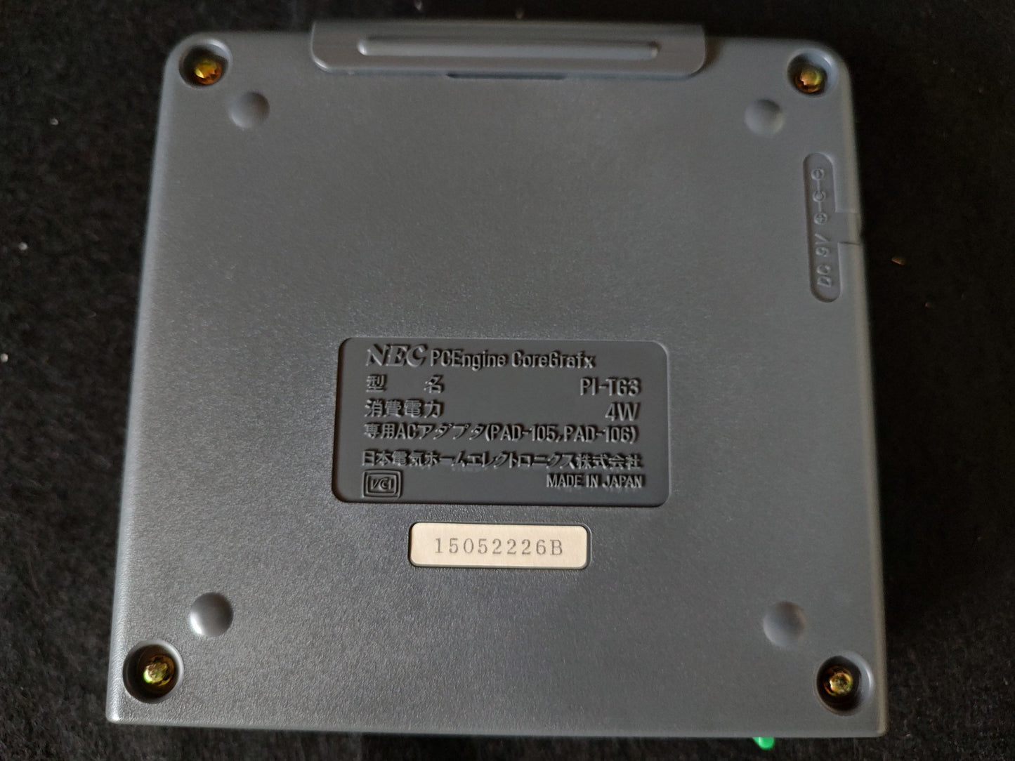 NEC PC Engine Coregrafx Console PI-TG3 TurboGrafx16, w/Pad, Manual Box-f0804-2