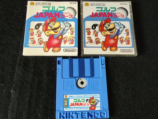 Mario Gold Japan Coruse (NES) Disk System, Game disk and box set-f0804-