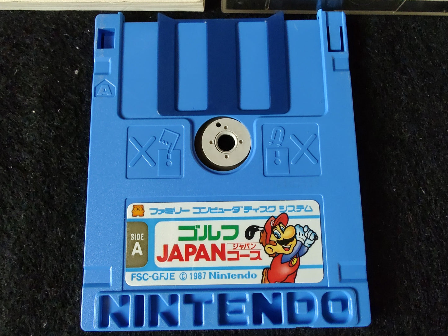 Mario Gold Japan Coruse (NES) Disk System, Game disk and box set-f0804-