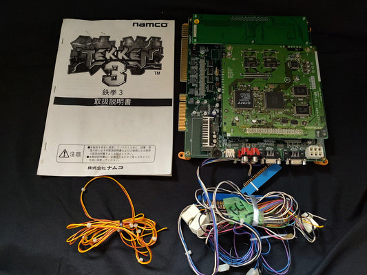 TEKKEN 3 NAMCO Arcade PCB System JAMMA Board, w/Harness, Manual,  Working-f0807-
