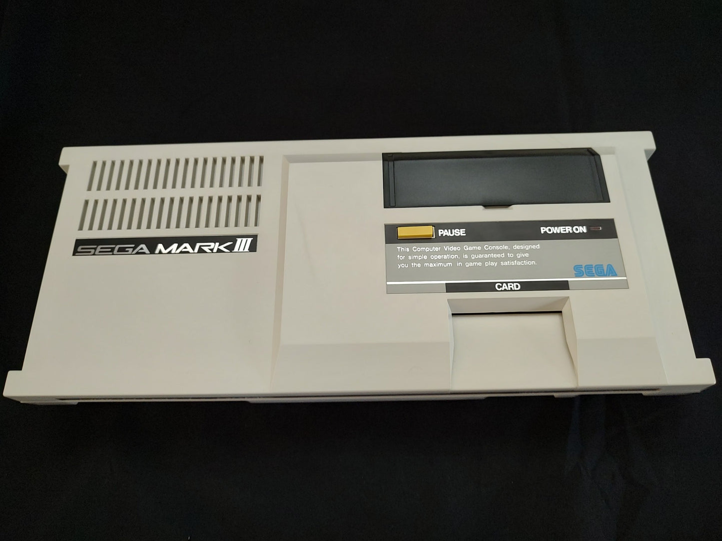 SEGA MARK 3 III CONSOLE (Sega Master System) ,w/Pads Papers set, Working-f0807-
