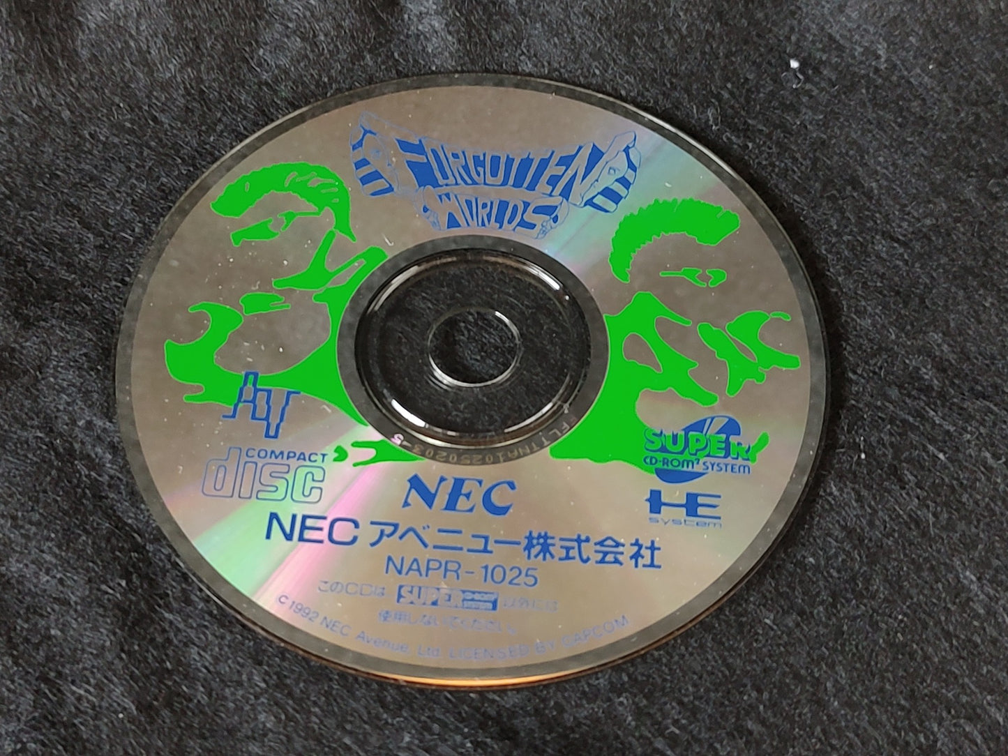 Forgotten World Avenue pad 3 Limited edition PC Engine CD-ROM2, Working-f0809-