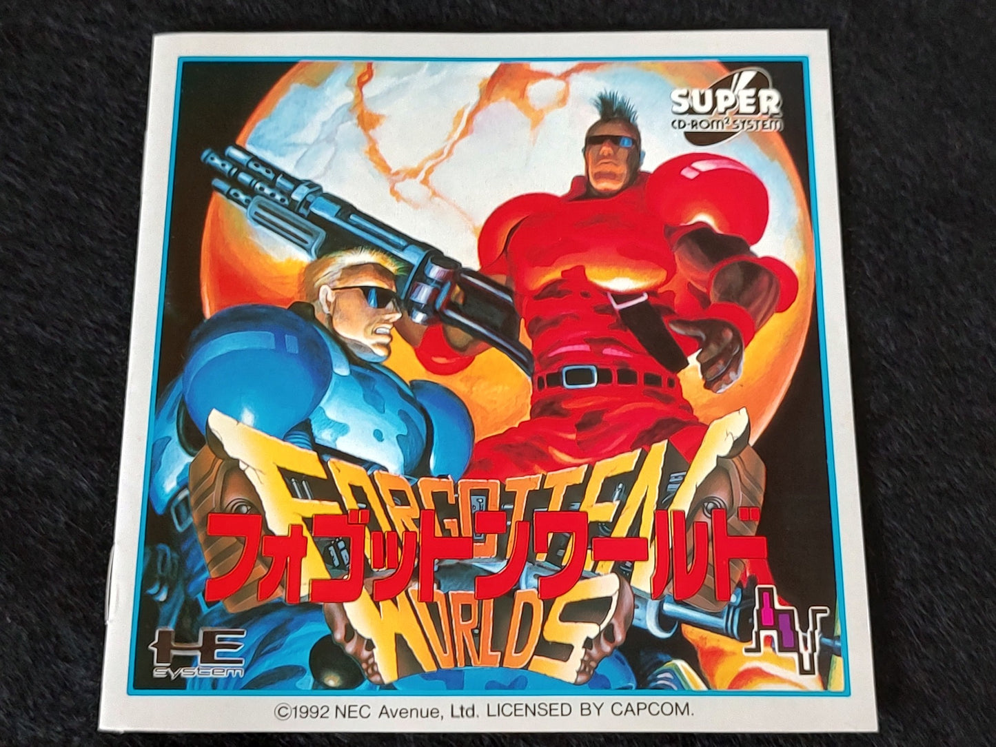 Forgotten World Avenue pad 3 Limited edition PC Engine CD-ROM2, Working-f0809-