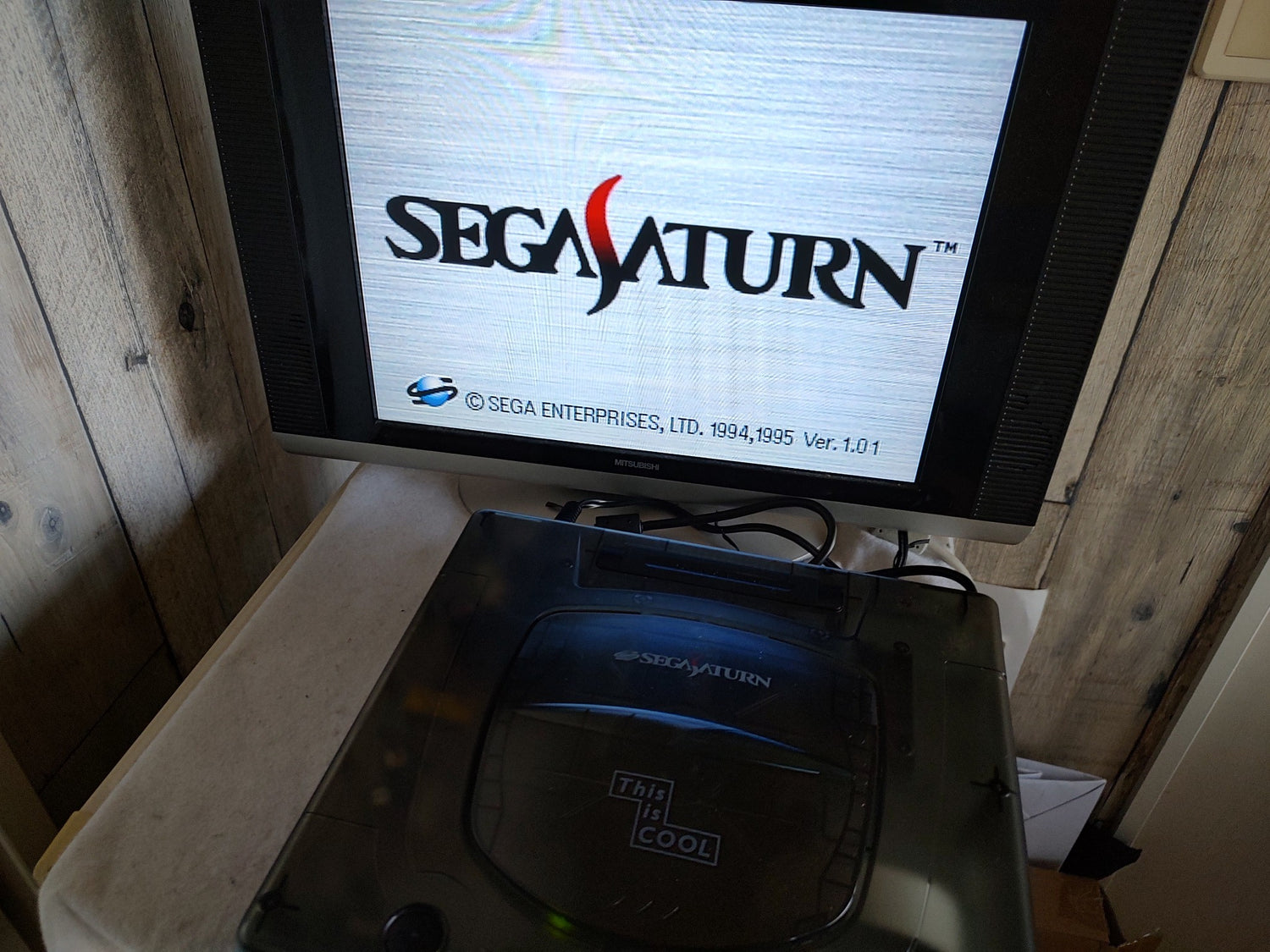 SEGA Saturn SS Limited Clear Skeleton Console HST-3220,Pad,Cable,Game –  Hakushin Retro Game shop
