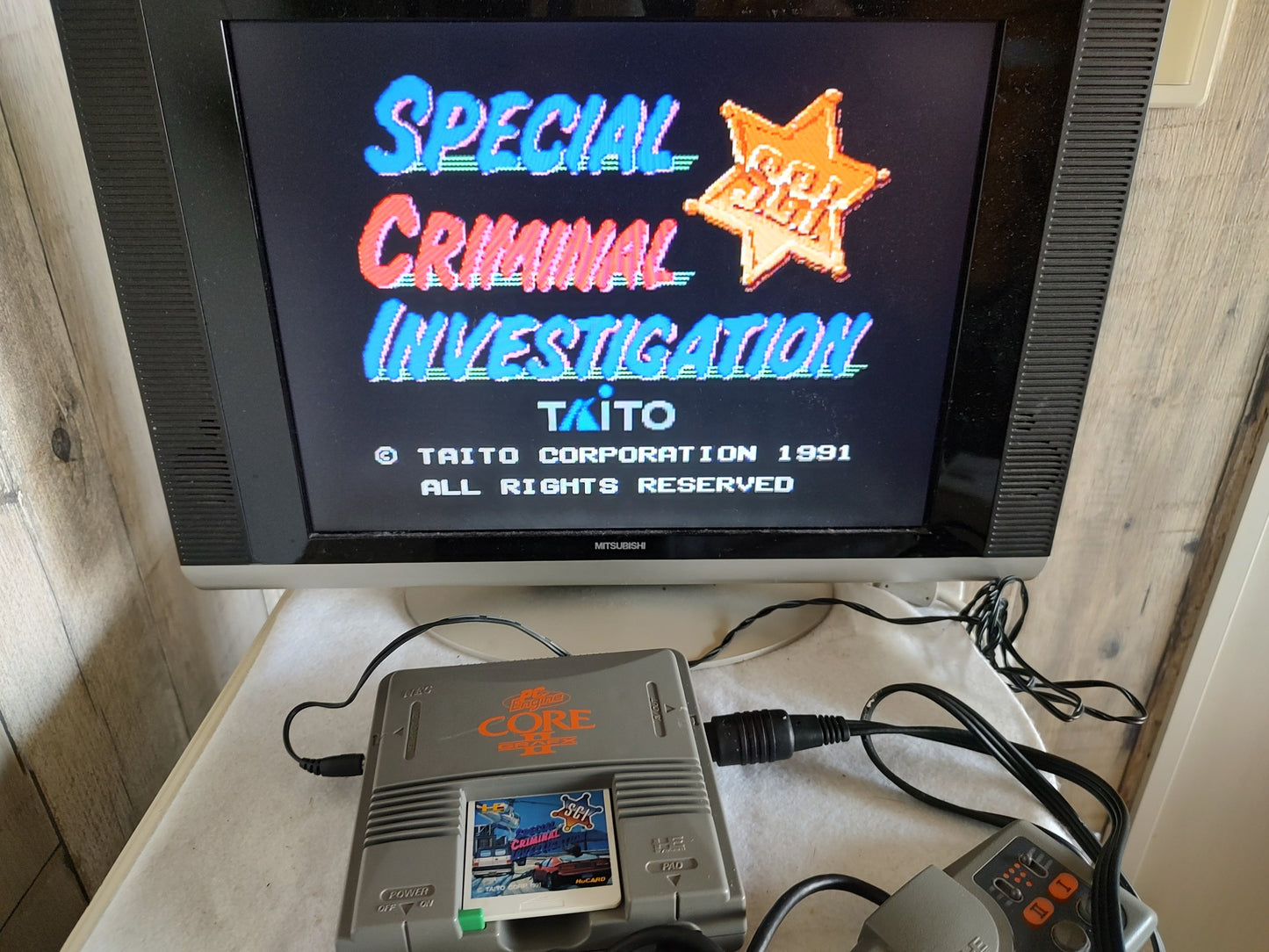 S.C.I. SPECIAL CRIMINAL INVESTIGATION PC Engine TurboGrafx-16 PCE game-f0809-