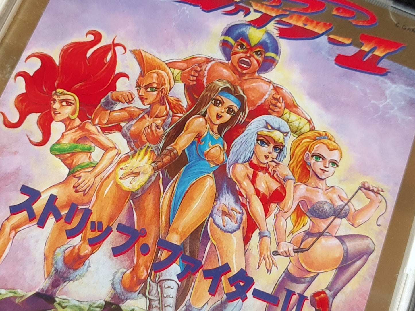 STRIP FIGHER 2 NEC PC Engine Turbografx-16 Hu-card, Manual, Case set-f0810- - Hakushin Retro Game shop