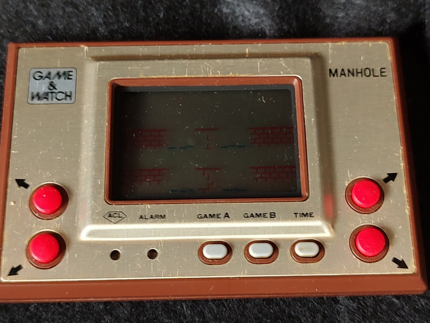 Vintage Nintendo Game & Watch Manhole (utility hole) console, Working-f0810-