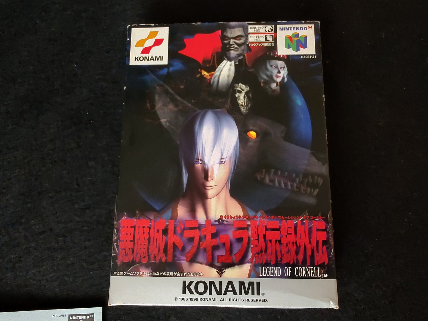 CASTLEVANIA Mokushiroku Gaiden Akumajo Dracula Nintendo 64, Working-f0815-