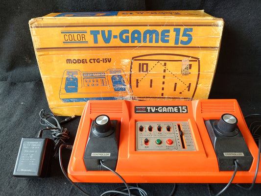 Nintendo TV GAME 15 (CTG-15V) console system, PSU and Box set. Working-f0815-