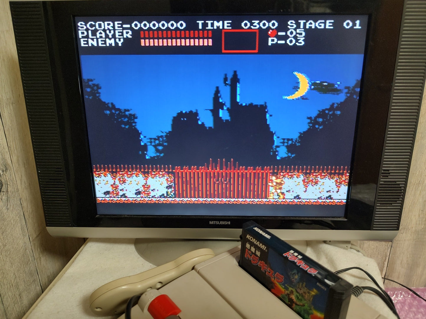 CASTLEVANIA Akumajo Dracula Famicom NES Cartridge only, working-g0105-