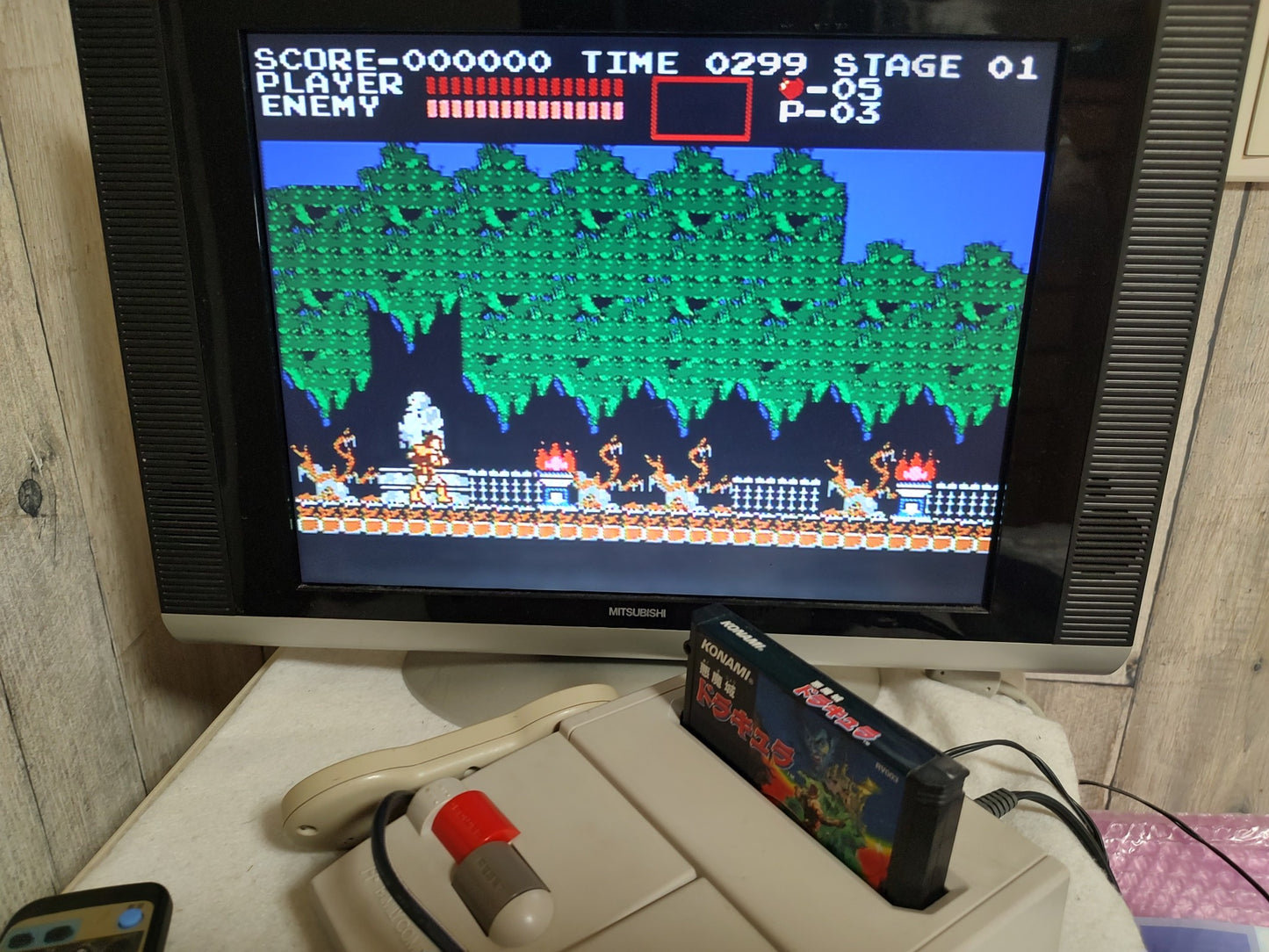 CASTLEVANIA Akumajo Dracula Famicom NES Cartridge only, working-g0105-